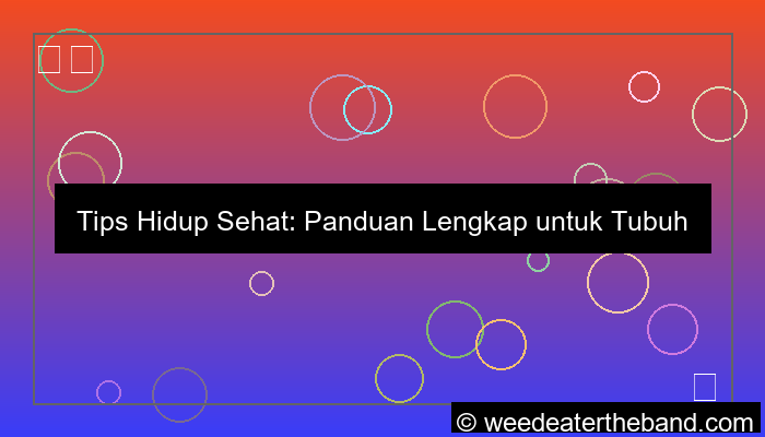 grafik tips hidup sehat
